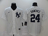 Yankees 24 Gary Sanchez White 2020 Nike Cool Base Jersey,baseball caps,new era cap wholesale,wholesale hats